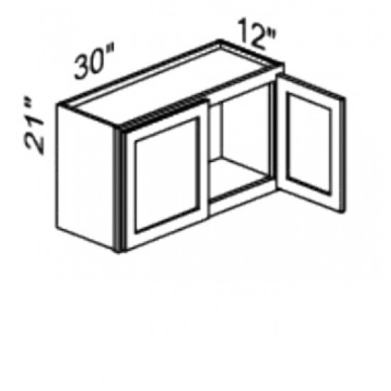 30 Inches Wide x 21 Inches Tall - Wall Cabinet